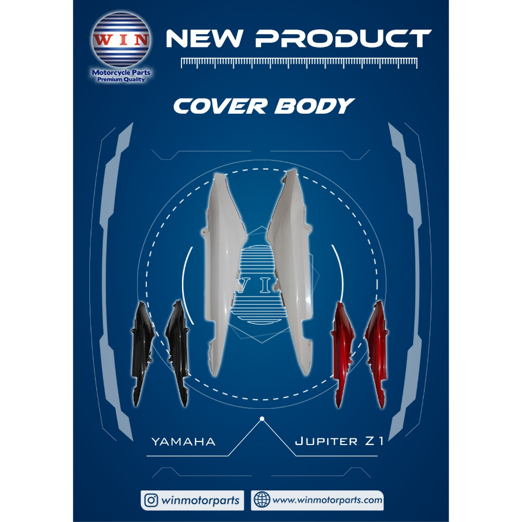 COVER BODY JUPITER Z1 HITAM
