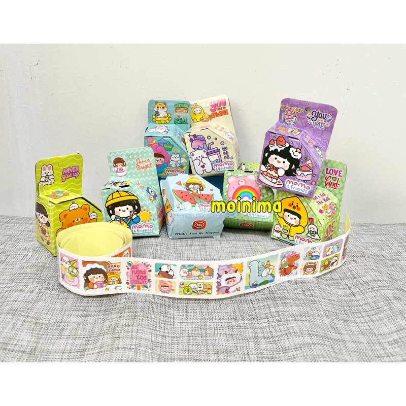 

Rolling Sticker MOMO Korea RANDOM karakter lucu DIY activity craft book mainan edukasi