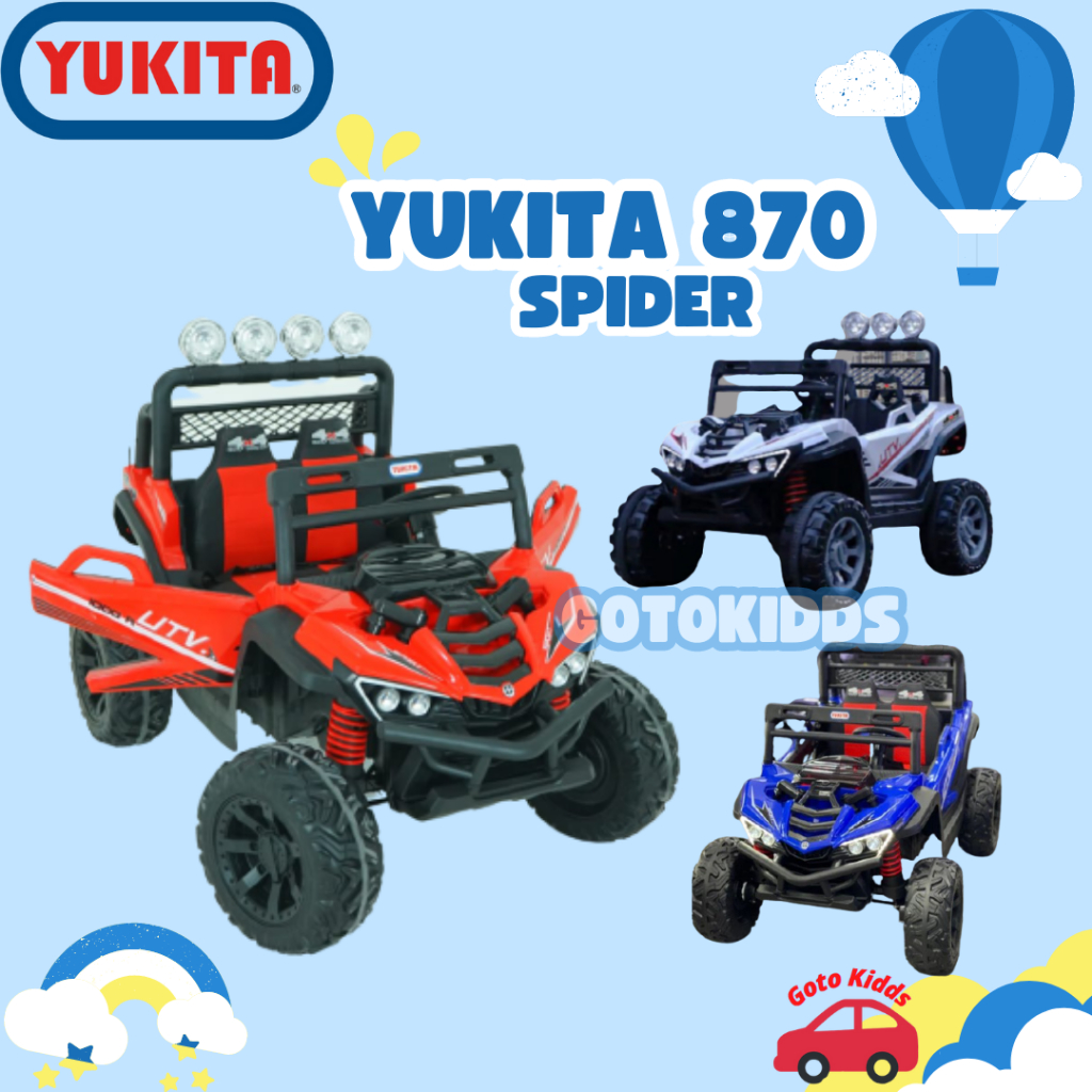 Mainan Anak Mobil Aki Spider - Yukita 870 Maenan Anak