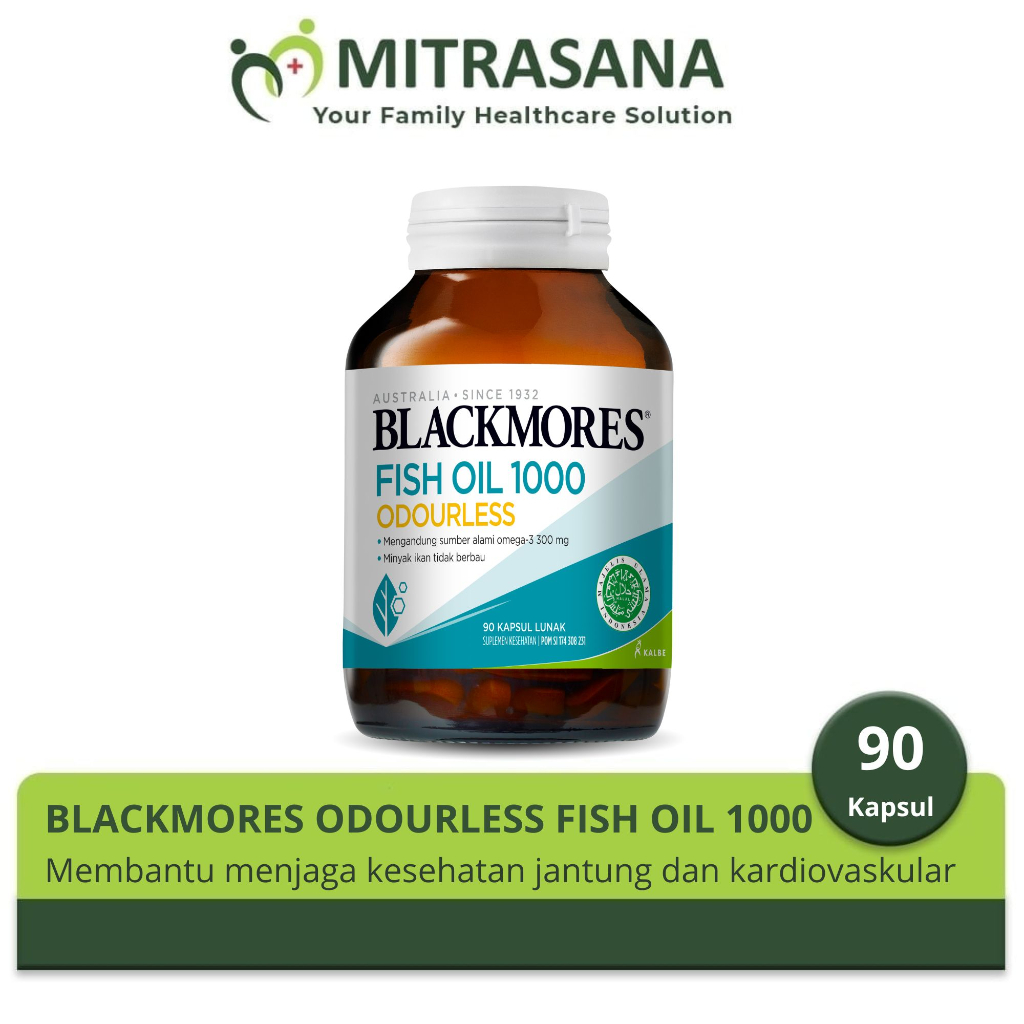Blackmores Odourless Fish Oil 1000 90 Kapsul