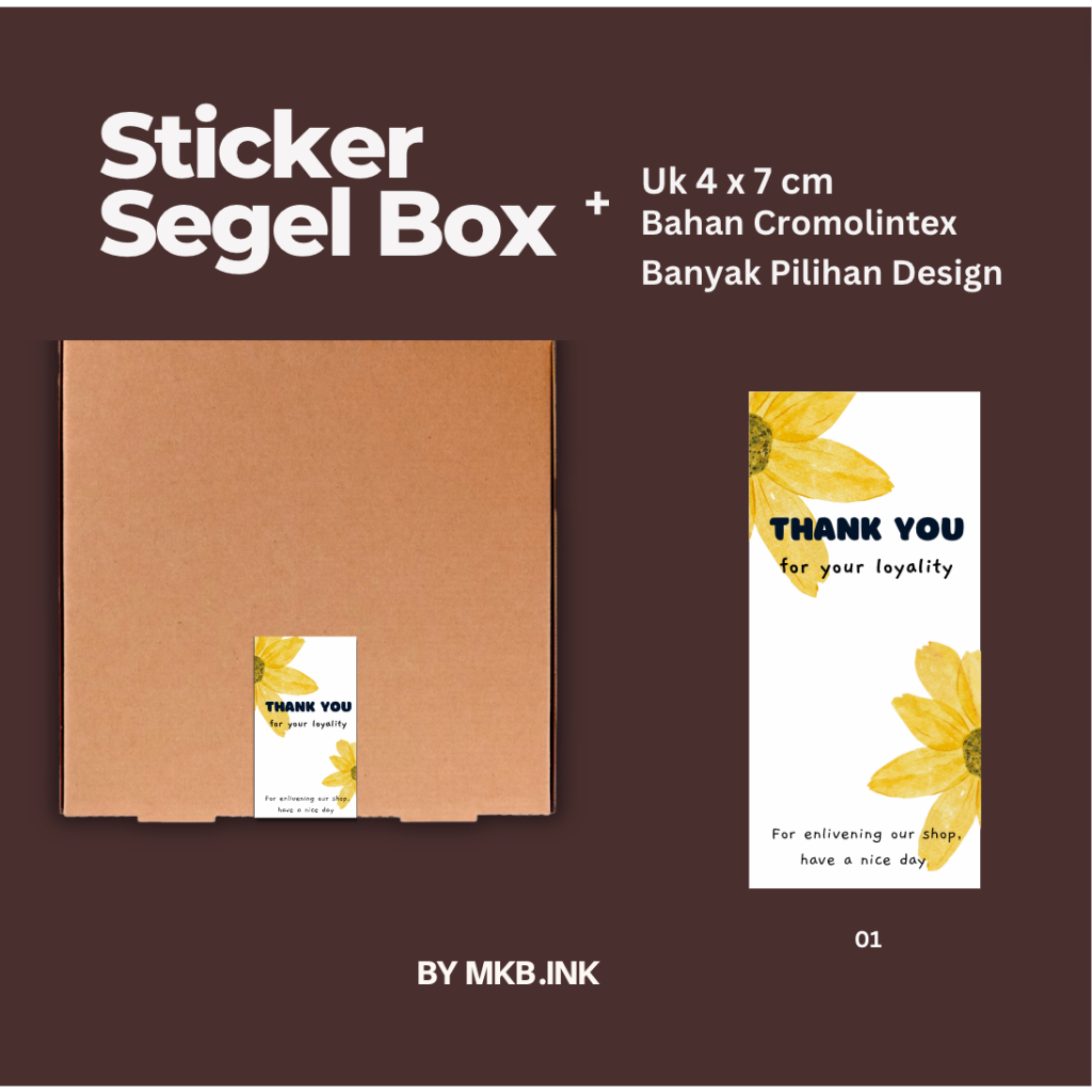 

Stiker Segel Box Packaging/ Hampers