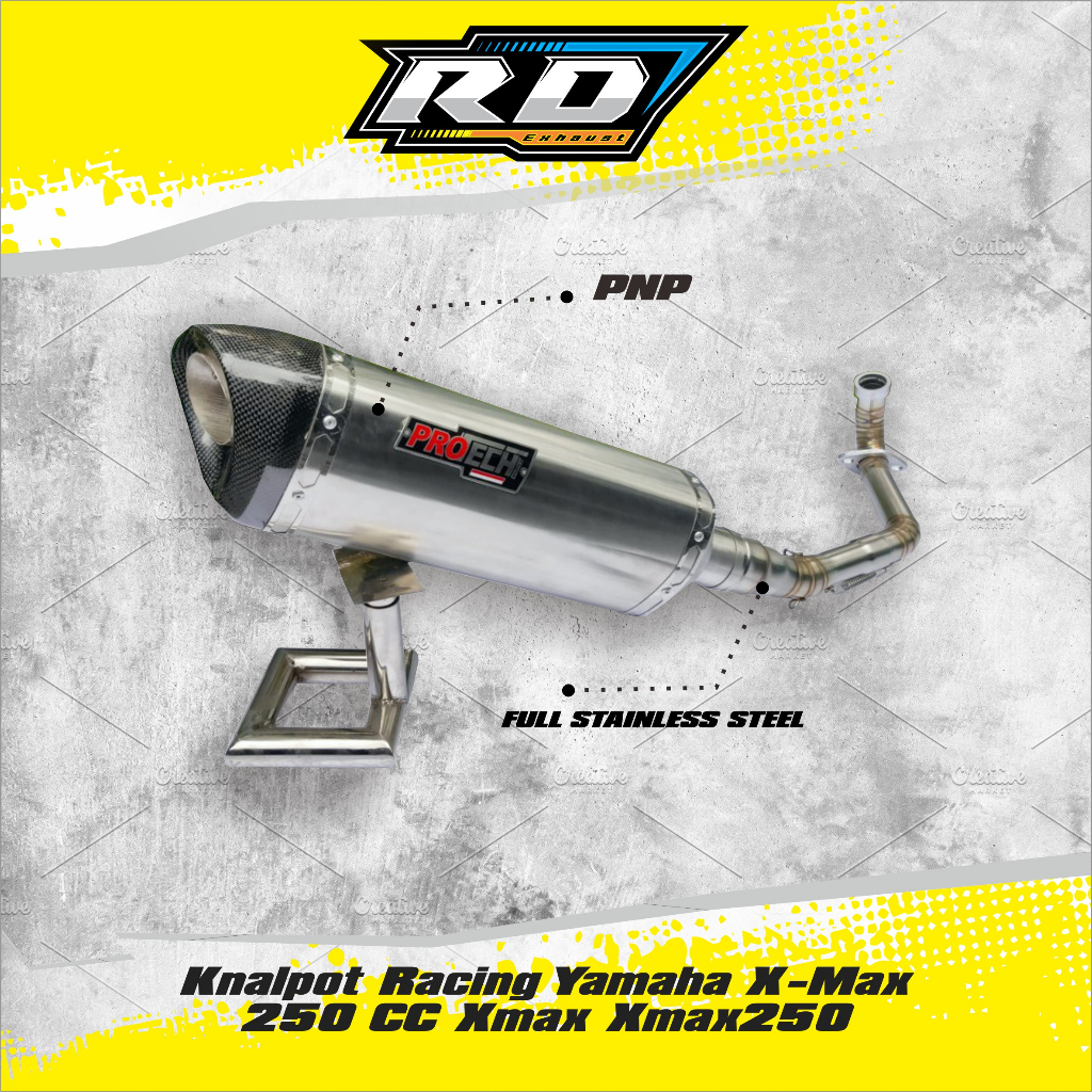 Knalpot Racing Yamaha X-Max 250 CC Xmax Xmax250