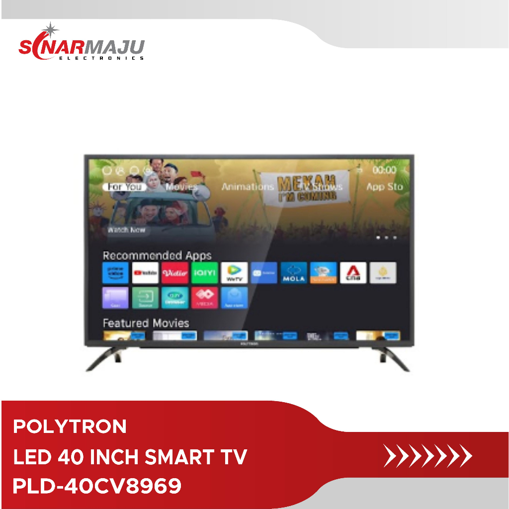 LED 40 INCH SMART TV POLYTRON PLD-40CV8969 / PLD40CV8969 / PLD 40CV8969