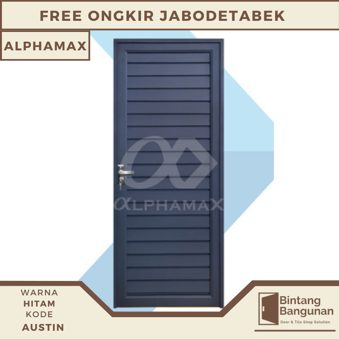 Pintu Alumunium | Pintu Kamar Mandi ALPHAMAX Tebal - Austin Engkol