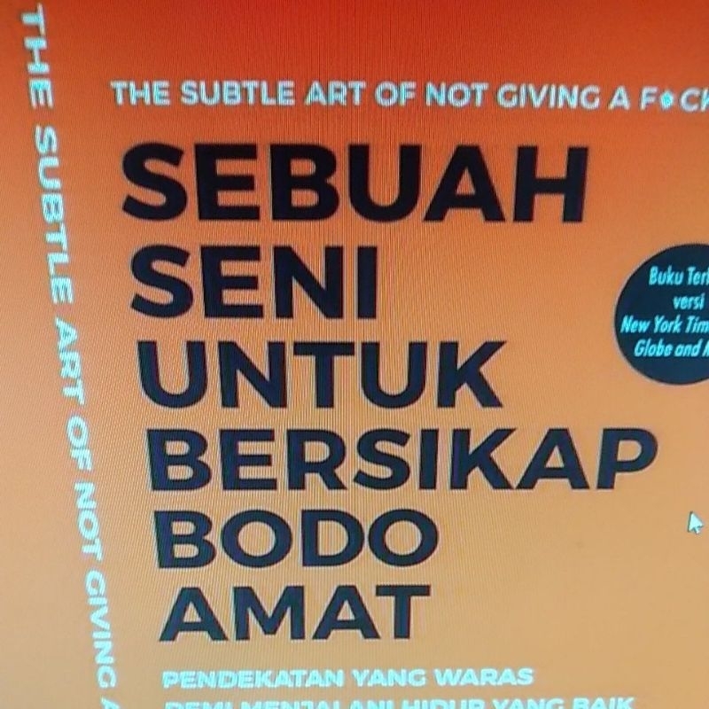 

sebuah seni untuk bersikap bodo amat