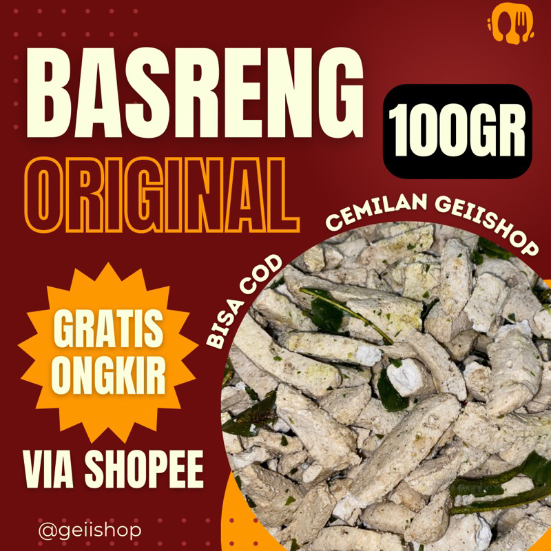 

BASRENG 100GR RASA ORIGINAL CEMILAN GEIISHOP/BASRENG ORI/BASRENG VIRAL