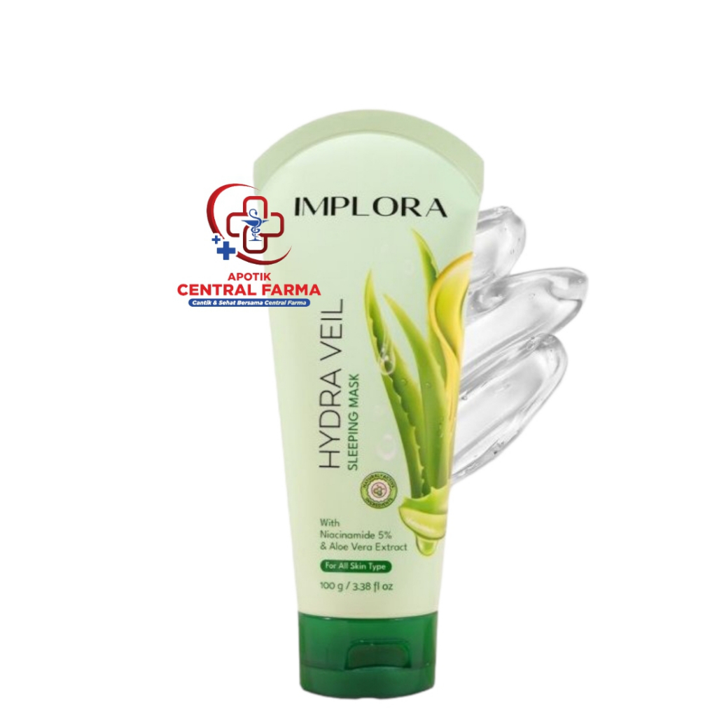 IMPLORA HYDRA VEIL SLEEPING MASK 100g AMAN 100 % BPOM