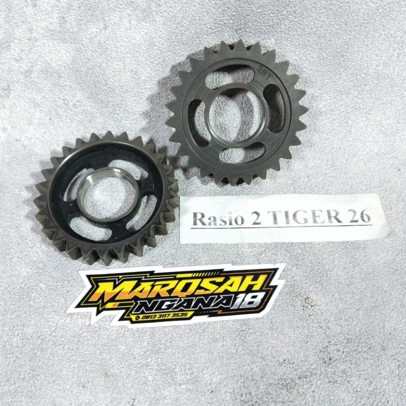 GIGI RASIO TIGER 2 MATA 26 RASIO OPLOS HEREX PNP MARQSAH RACING