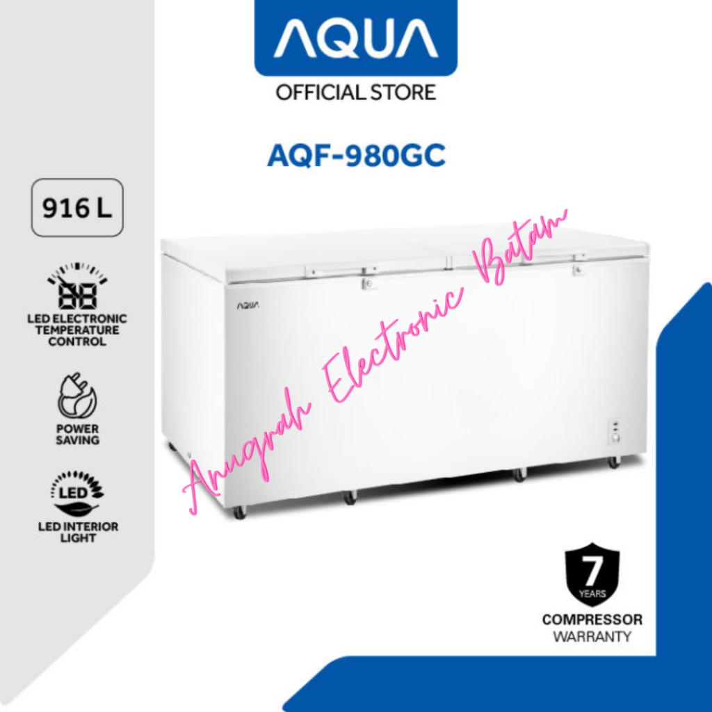 Chest Freezer AQUA AQF980GC / Freezer Box Aqua AQF 980GC Aqua AQF980 BATAM