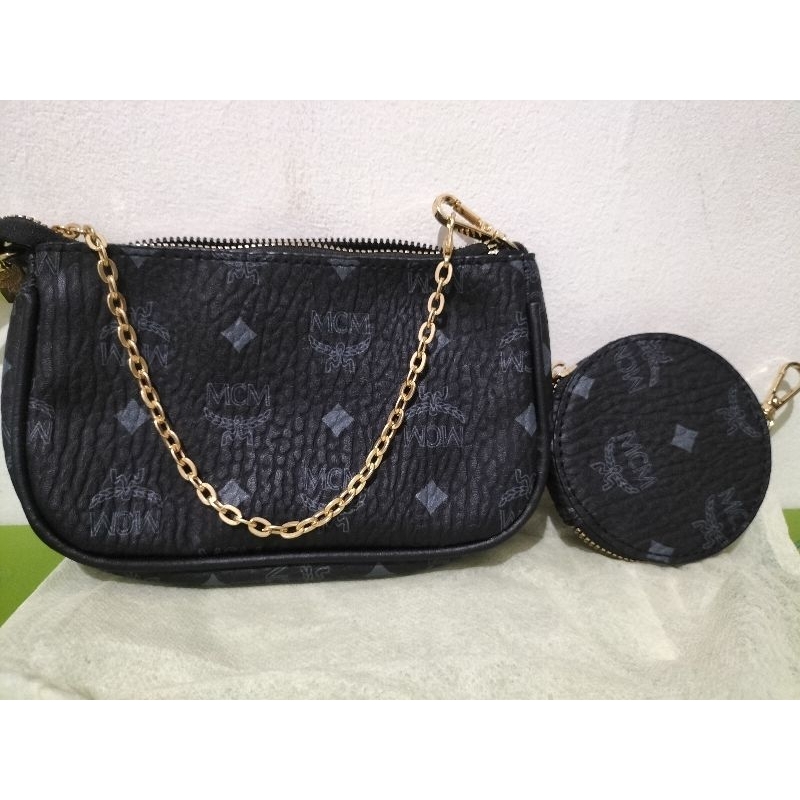 tas kecil + dompet koin MCM miror