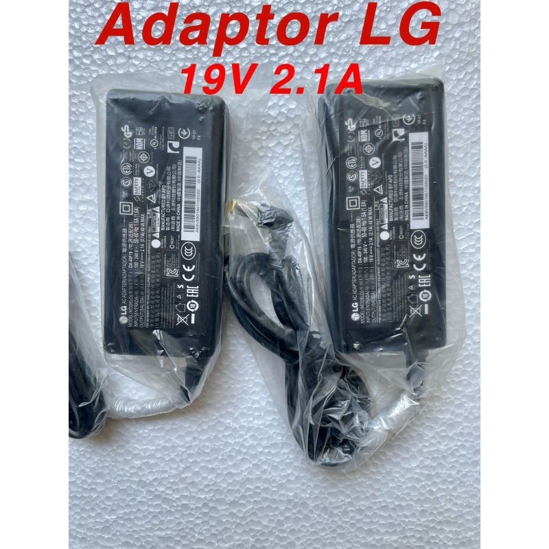 New Adaptor TV LG 19V 2.1A Ori - Adaptor LG 19 Volt 2.1 Ampere
