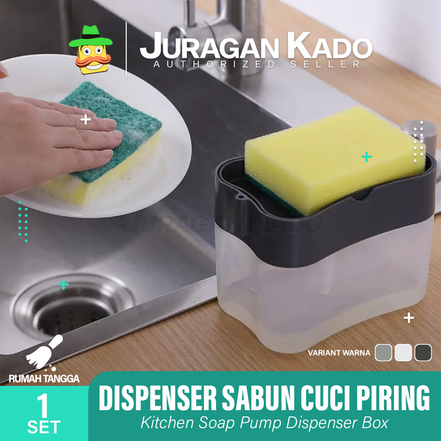 Dispenser Sabun Cuci Piring Tempat Sabun Cuci Piring Dispenser + Spons