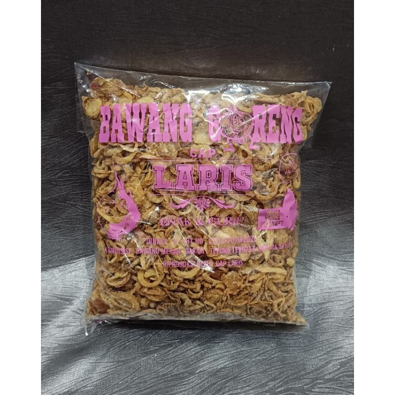 

BAWANG GORENG cap LARIS 500gram Resmi bersurat DINKES