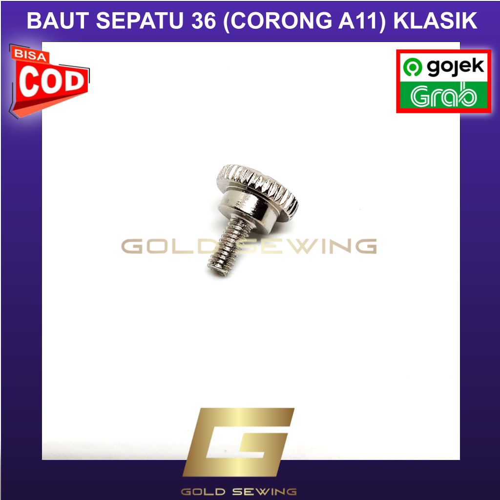 No 36 Baut Corong A11 Baut Sepatu Mesin Jahit Tradisional Hitam / High Speed Industrial - GOLD