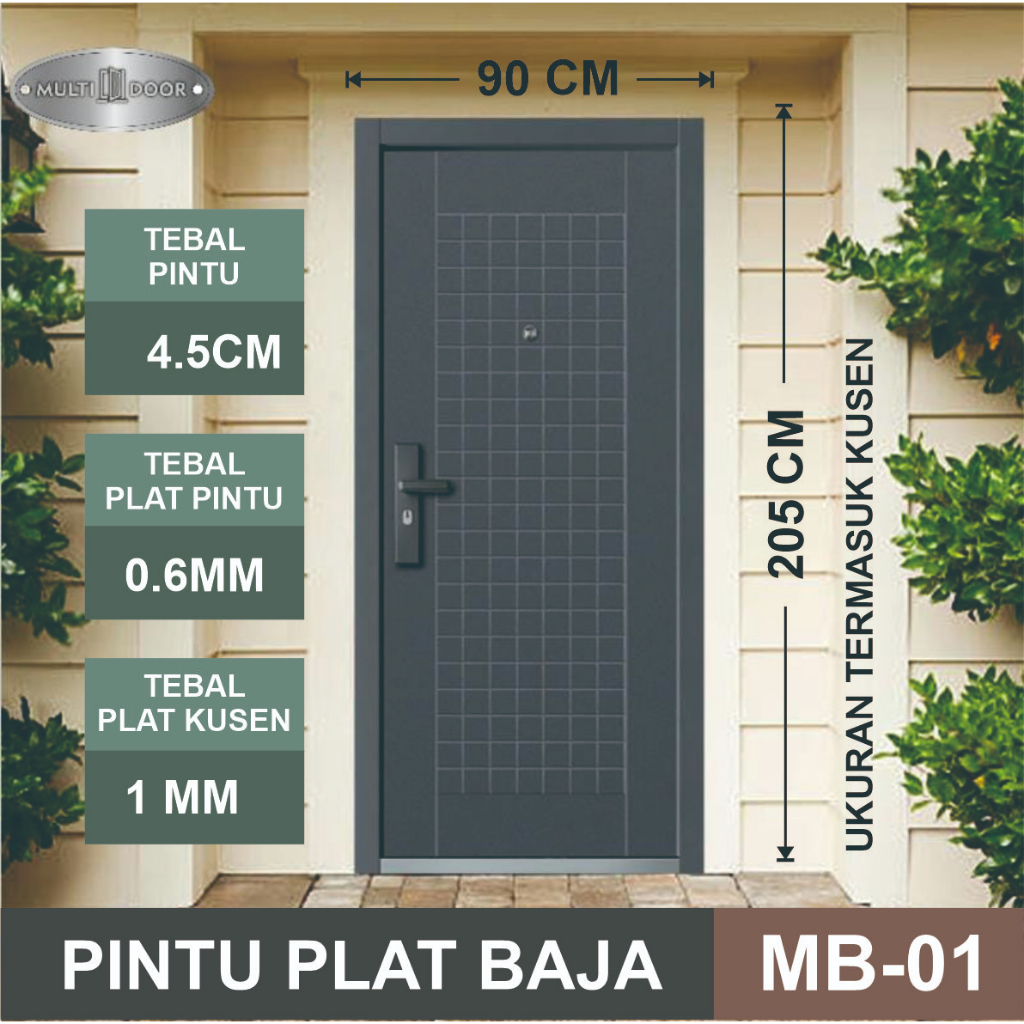 Pintu Kamar / Pintu Utama PLAT BAJA MEWAH