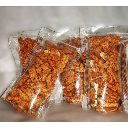 

Basreng stik pedas gurih renyah daun jeruk