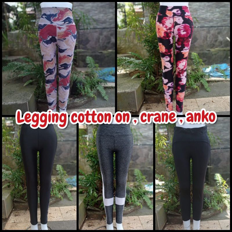 LEGGING COTTON 0N, ANKO & CR4NE / LEGGING YOGA / LEGGING SENAM / LEGGING SPORT