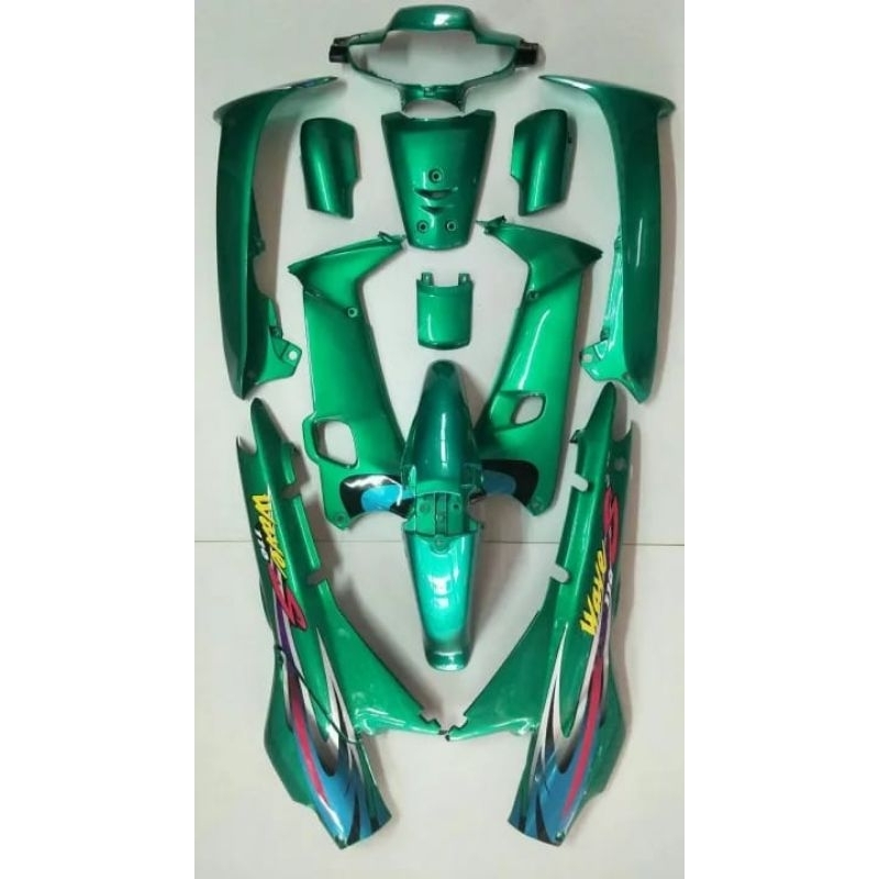Body Halus Full Warna Hijau Candy Honda Supra Fit Lama 2004