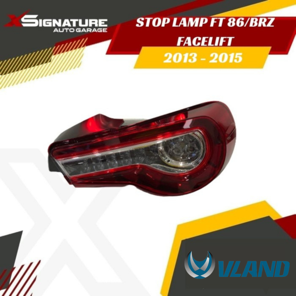 STOPLAMP SUBARU BRZ/FT86 GT86 FACELIFT RED CLEAR 2012-2018