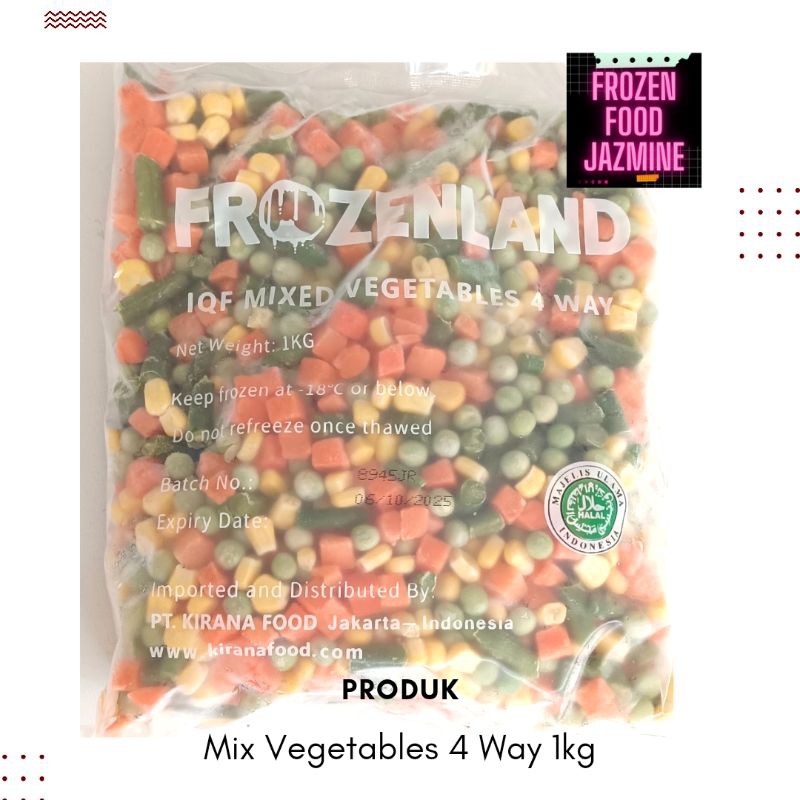 

Mix Vegetable 1kg