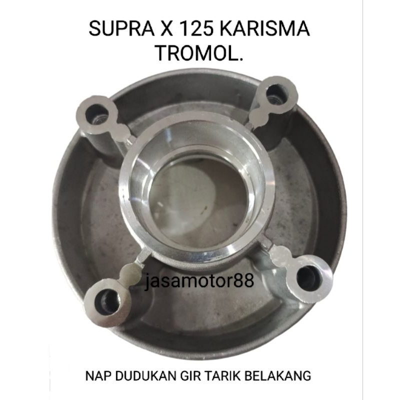 NAP RODA DUDUKAN GIGI TARIK BELAKANG KARISMA SUPRA X 125 TROMOL