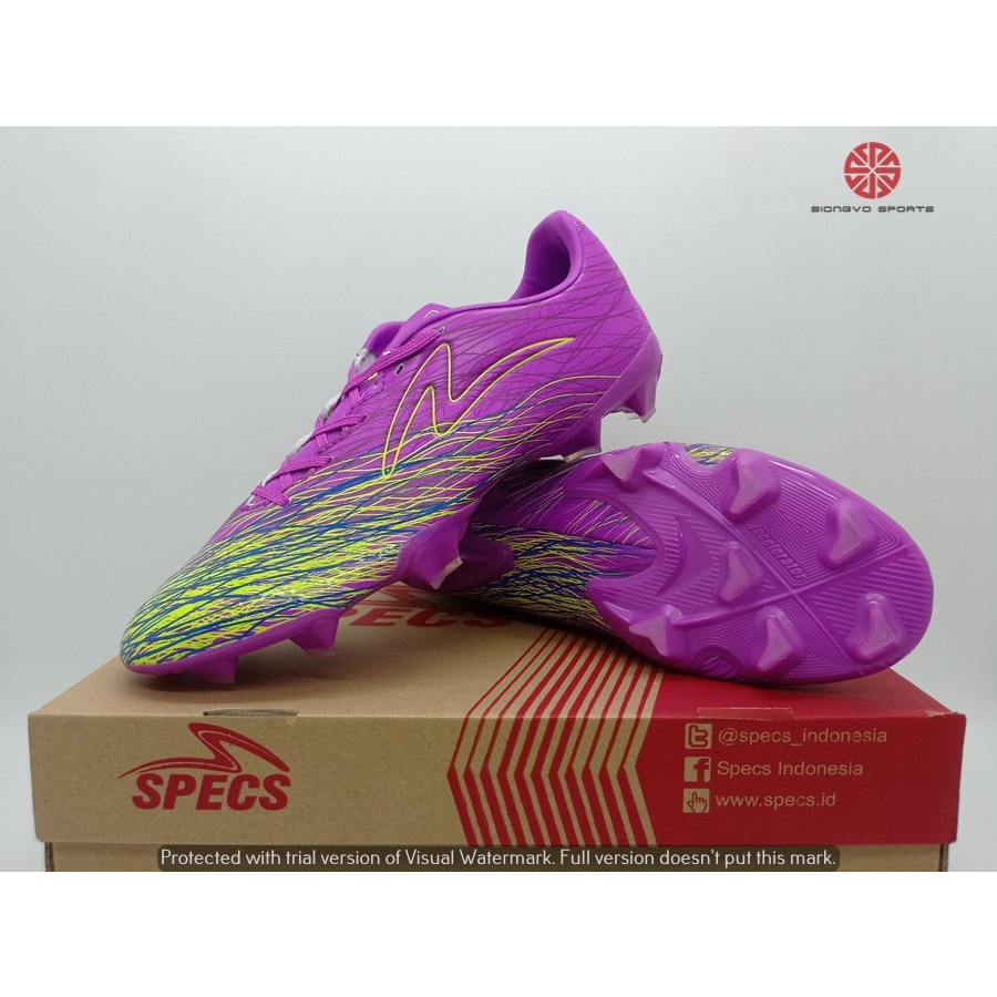 Sepatu Sepak Bola SPECS Accelerator Alpha XTD Elite FG Violete Green Gecko 102091 Original 100% BNIB