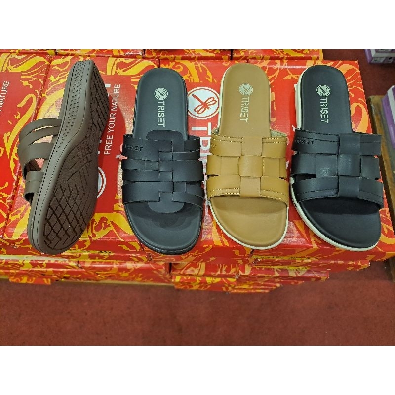 SANDAL SLIDE TRISET KARET SINTETIS