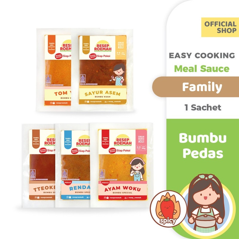 

Bumbu Pedas / Bumbu Instan Keluarga / Family Instant Seasoning Homemade