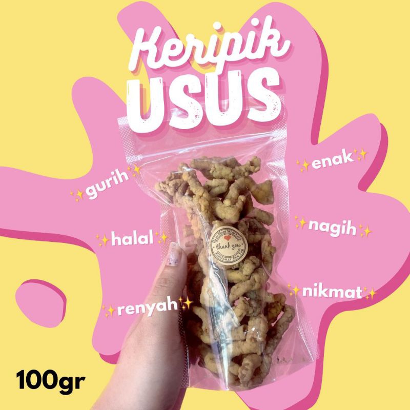 

Keripik Usus Ayam Asli 100gr