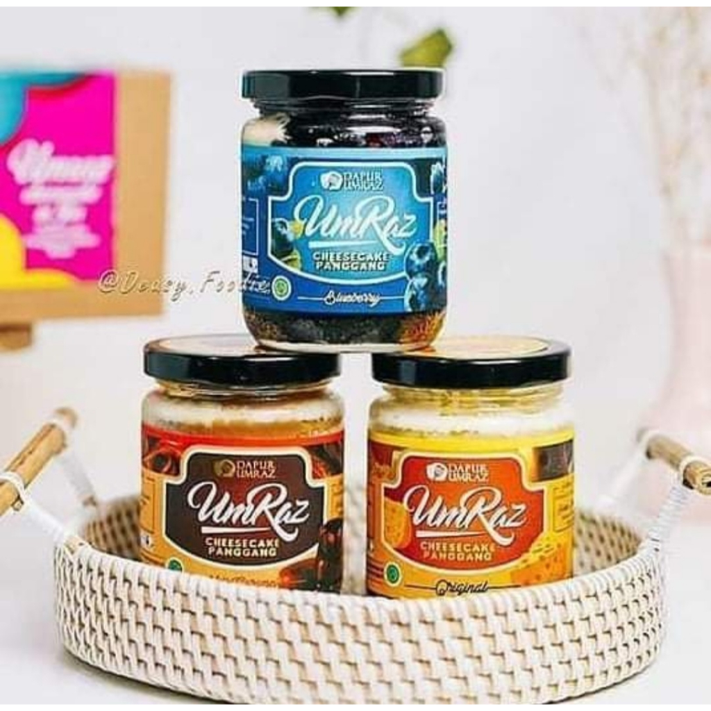 

BAKED CHEESECAKE INI JAR UMRAZ PAKET ISI 3 JAR