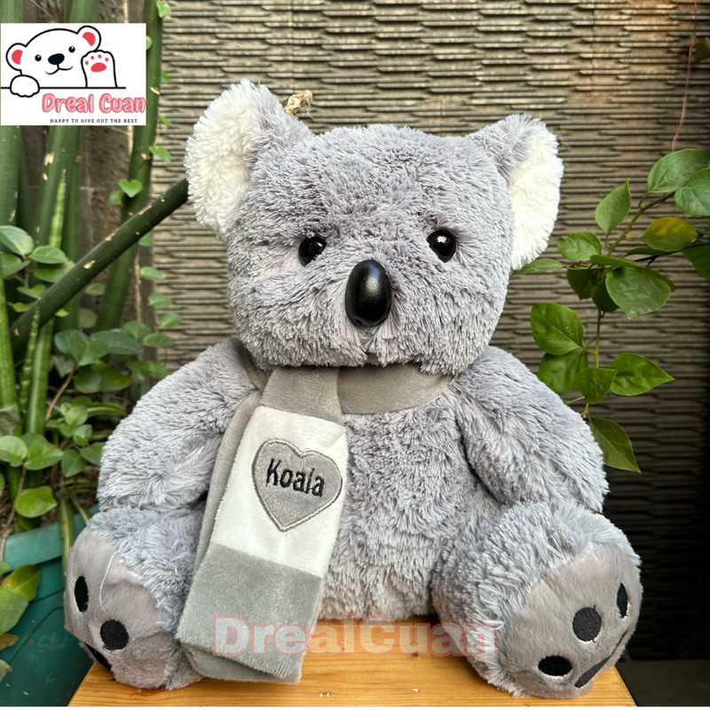 Boneka Hewan Koala Syal Premium Import