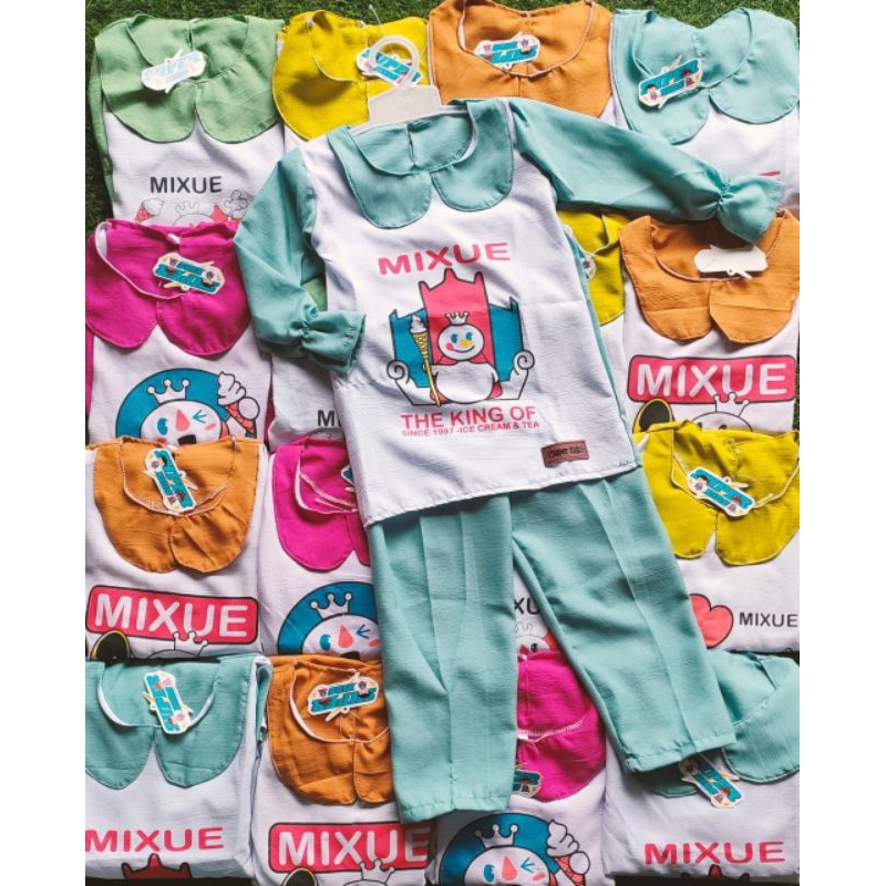 Setelan Anak PP Crinkle Mixue 1-6/7T
