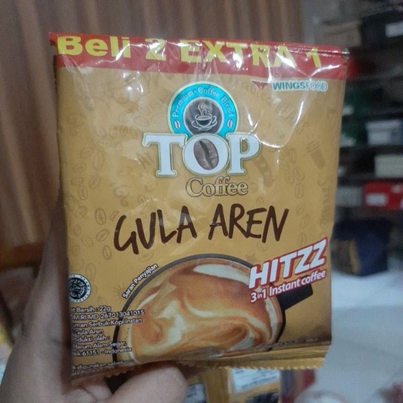 

Top Coffee Gula Aren 3in1 Instant Coffee Satuan Sachet Per Pcs