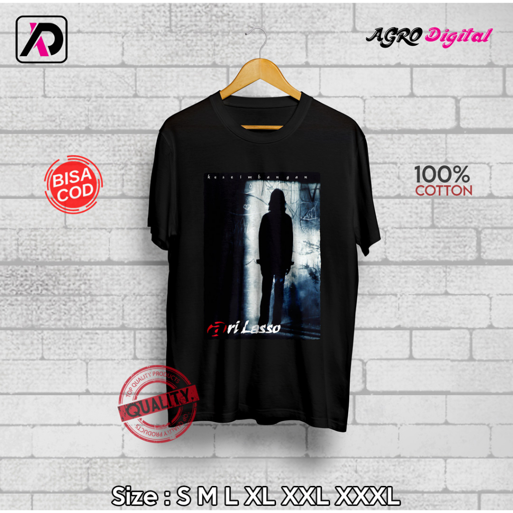 Kaos Custom Ari Lasso Keseimbangan | Kaos Distro (Bisa Desain Sesukamu)