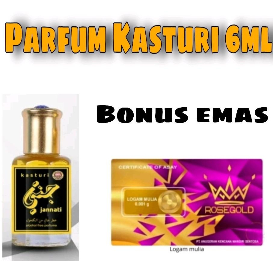 BONUS EMAS - PARFUM KASTURI 6ML