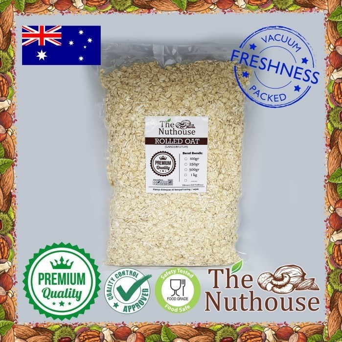 

25kg / 1 zak Regular Rolled Oat / Gandum Utuh Kasar [Organic Oats]