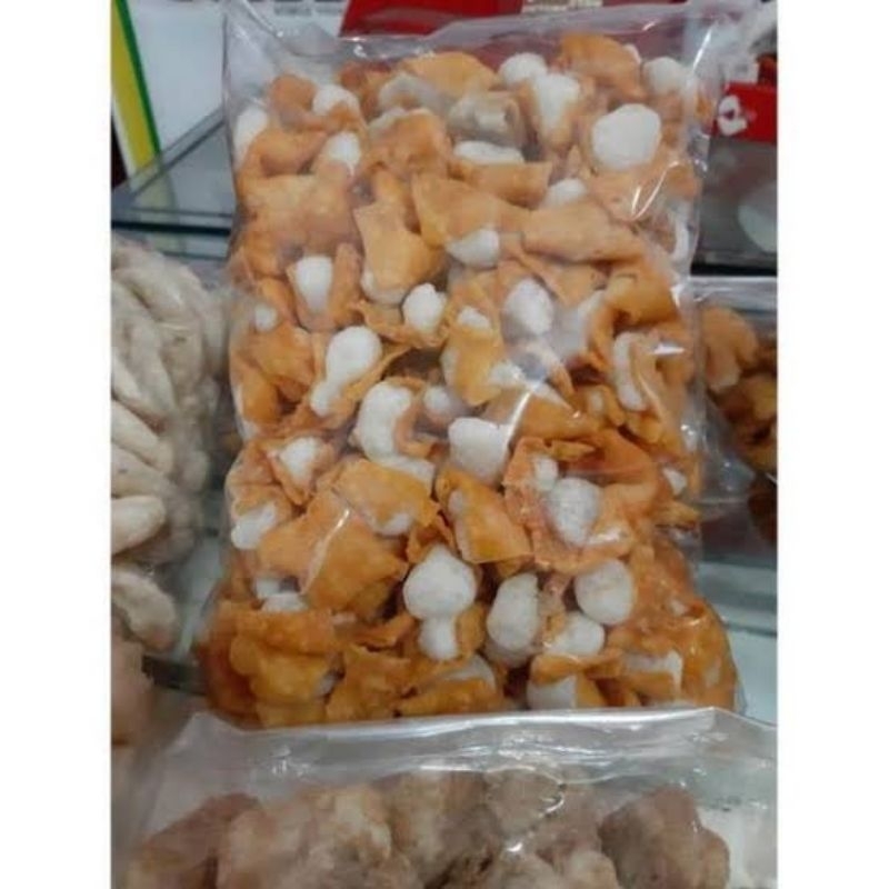 

Gurilem siomay mini kering 500gr original murah enak toping seblak baso aci murah