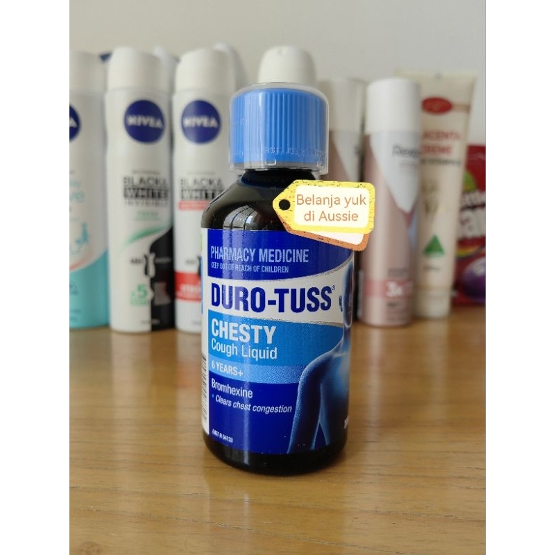 DURO-TUSS CHESTY Cough Liquid (Obat Batuk) 200mL - Made in Australia