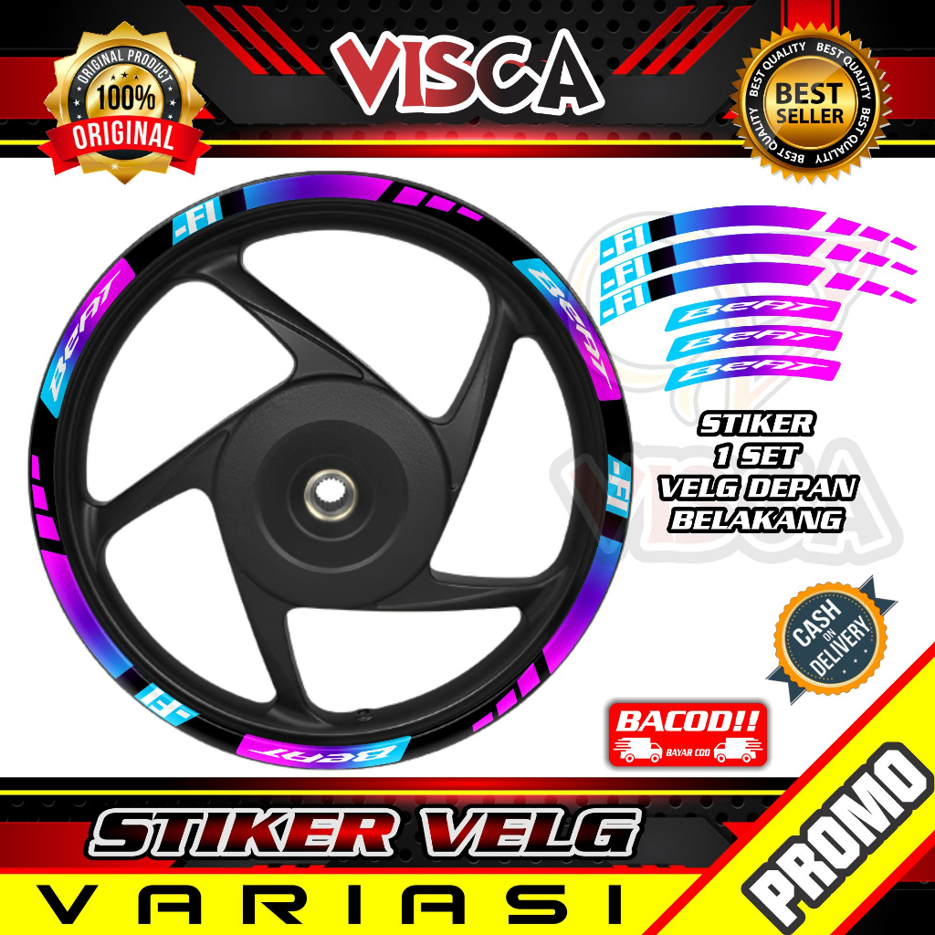 Stiker Velg List Velg Motor Stiker Velg BEAT FI BUNGLON