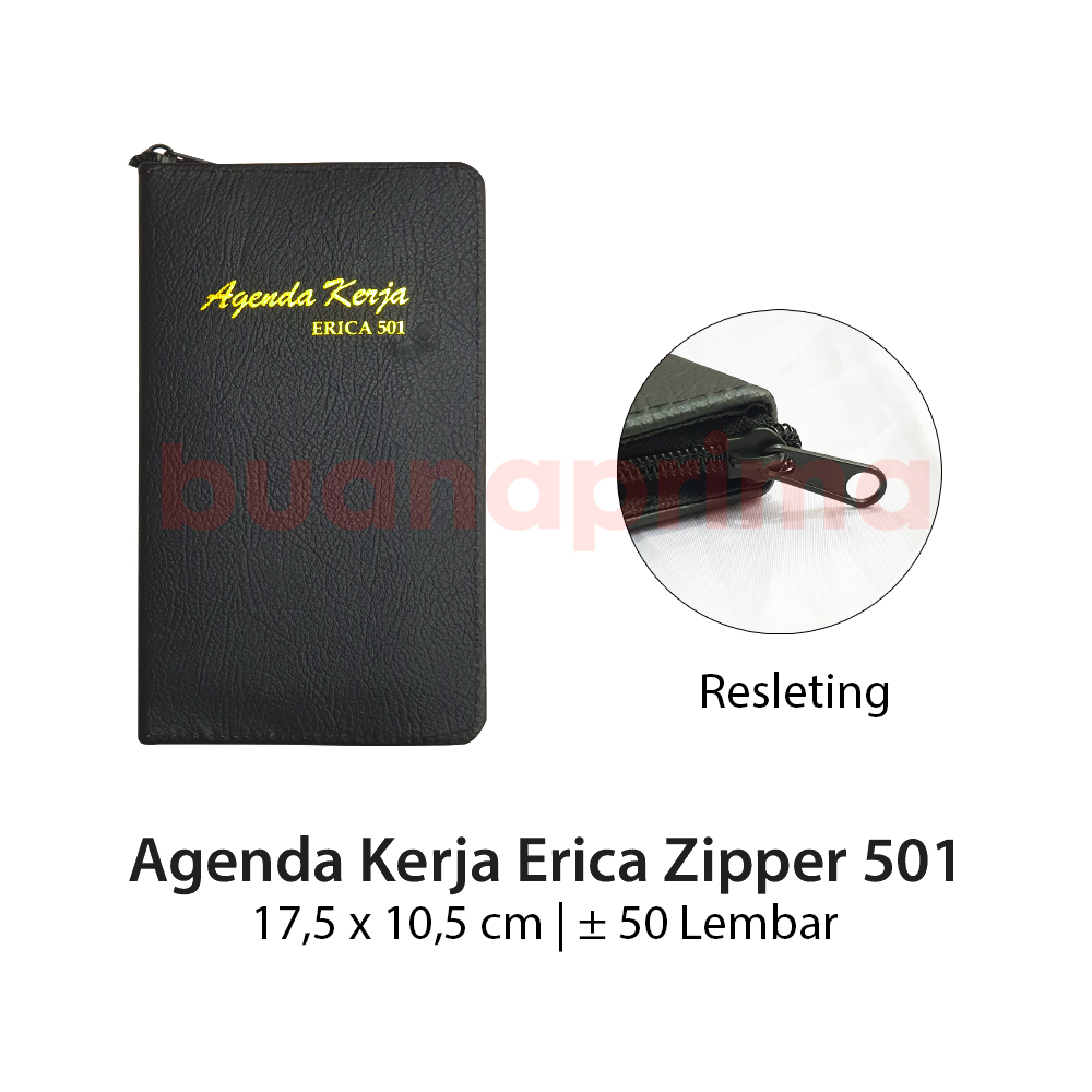 

Agenda Kerja Zipper Erica 501 Notebook Diary Planner Resleting