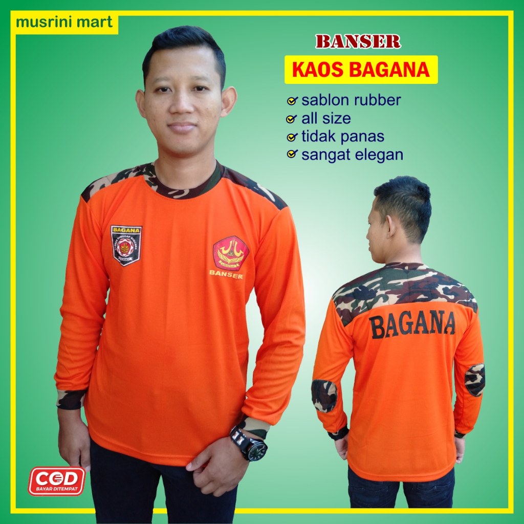 Kaos Banser Bagana Banser Tanggap Bencana Atribut Ansor Banser Musrini Mart