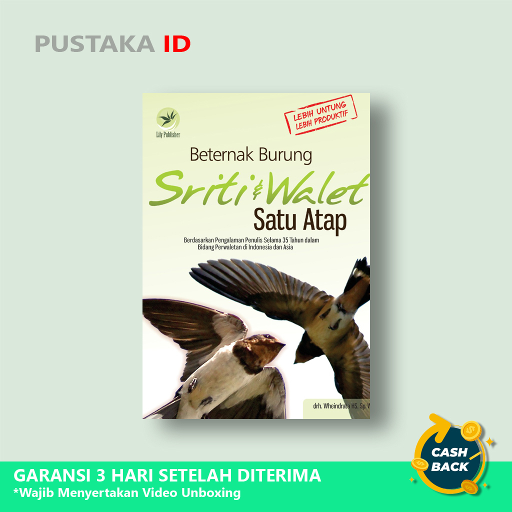 Buku Beternak Burung Sriti dan Walet Satu Atap - Original