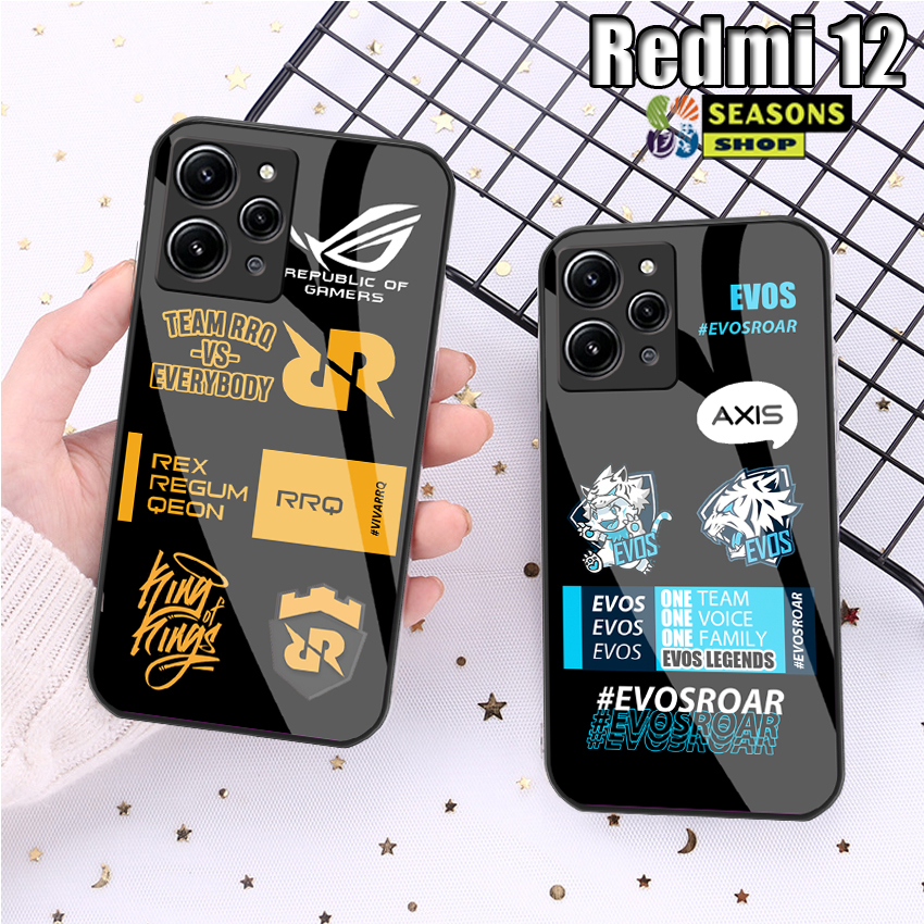 Softcase Redmi 12 - Softcase Redmi 12 Terbaru - Softcase Kaca Redmi 12 -Softcase Kaca Akrilic Redmi 12 - Softcase Glass Glitter Redmi 12 - Casing Redmi 12 - Case Redmi 12 - Softcase Redmi 12 RRQ EVOS Mobile Legends (20)