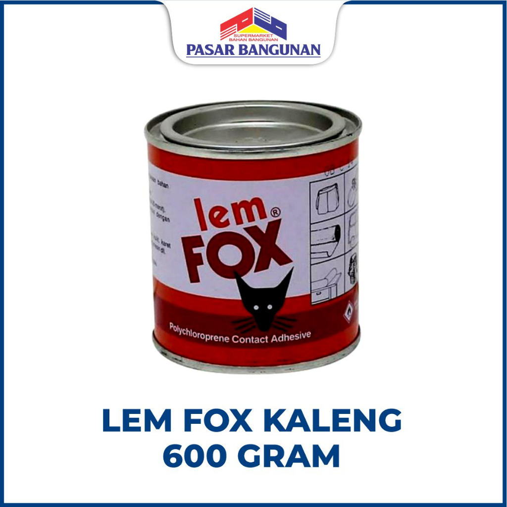 Lem Fox Kaleng Berat 600 Gram