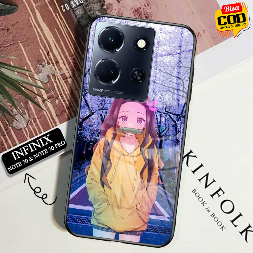 Softcase Glass Kaca INFINIX NOTE 30 & NOTE 30 PRO - Case Hp Pelindung HandphoneINFINIX NOTE 30 & NOT