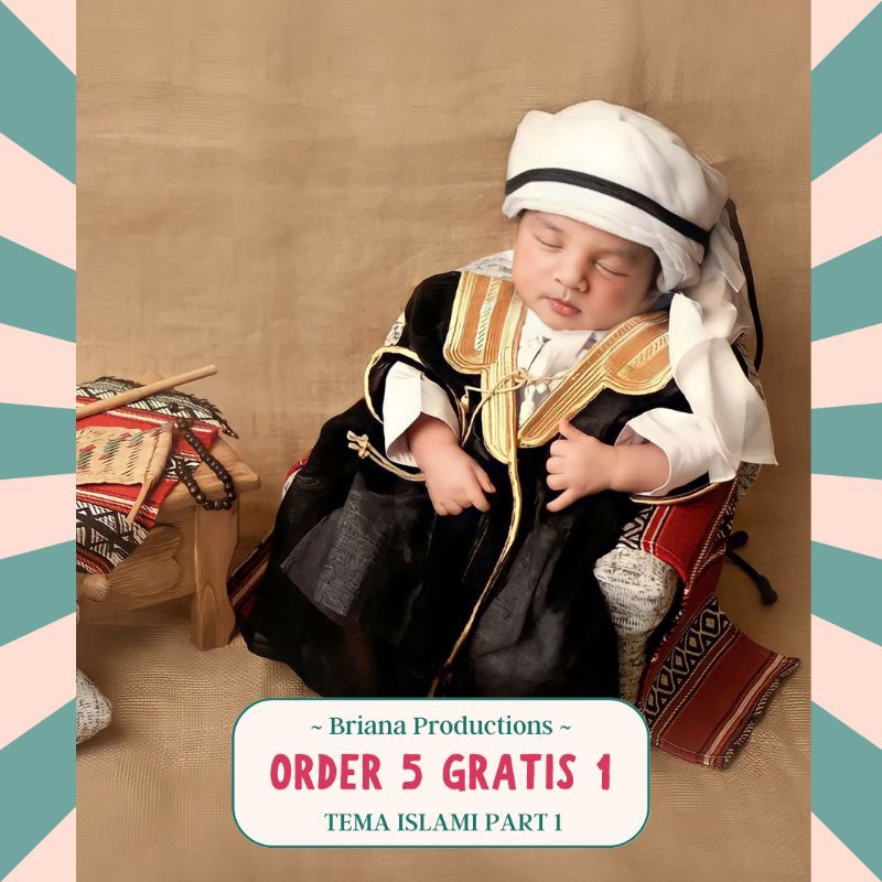Jasa Edit Foto Bayi Newborn Tema Islami Part 2 Hijab | Newborn Baby Ala Studio