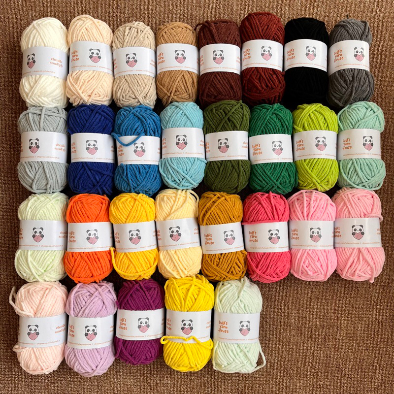 Benang Chenille Small Ply | Chenille Yarn Small Ply