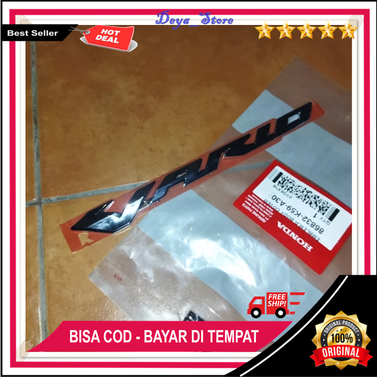 Emblem Vario Satuan 150 Original Honda Berkualitas Emblem Vario 150 Timbul High Quality ORI