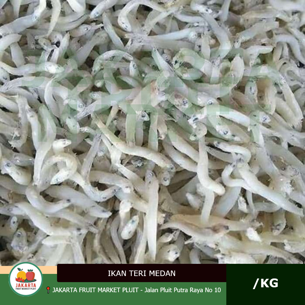 

IKAN TERI MEDAN white anchovy nasi /Pack /g /Kg kiloan