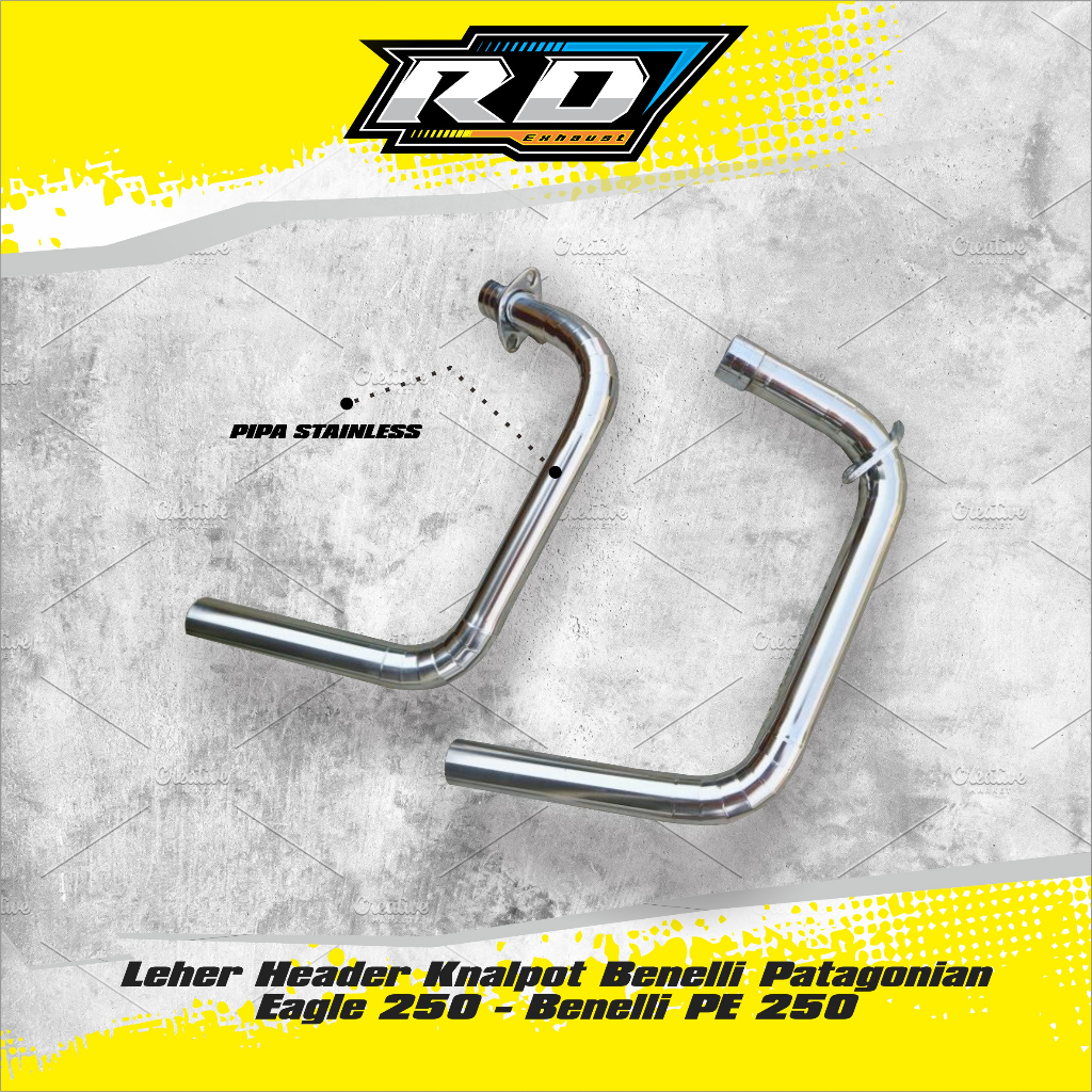 Leher Header Knalpot Benelli Patagonian Eagle 250 - Benelli PE 250
